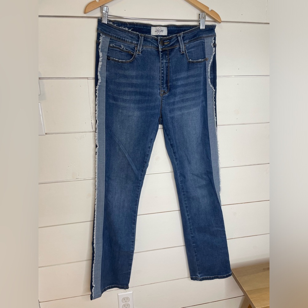 NWOT Lola Jeans Kate SMB Side Seam High Rise Straight Jeans Women 31